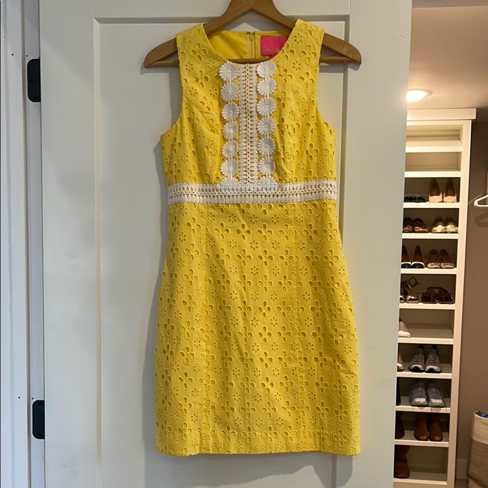 Lilly Pulitzer Yellow Eyelet Dress